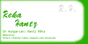 reka hantz business card